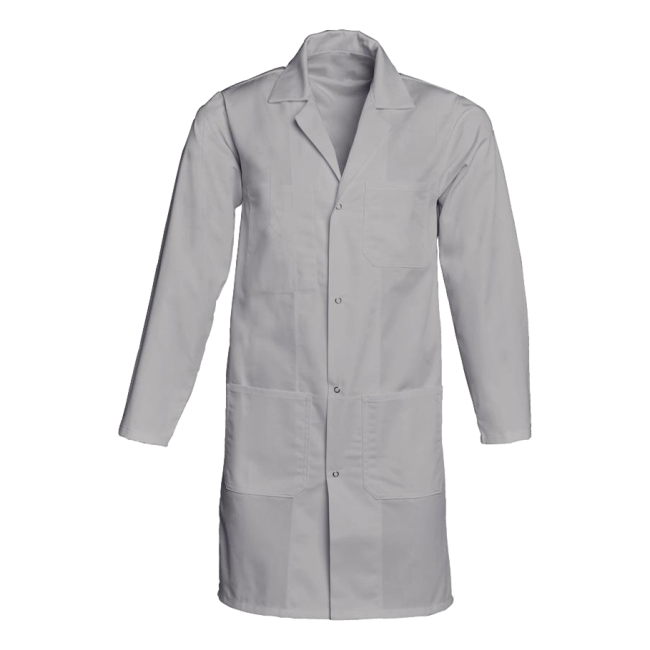 Blouse de travail pression Xavier Gris pâle - SNV