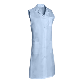 Ärmellose Kittel aus Polycotton Madona Hellblau - SNV