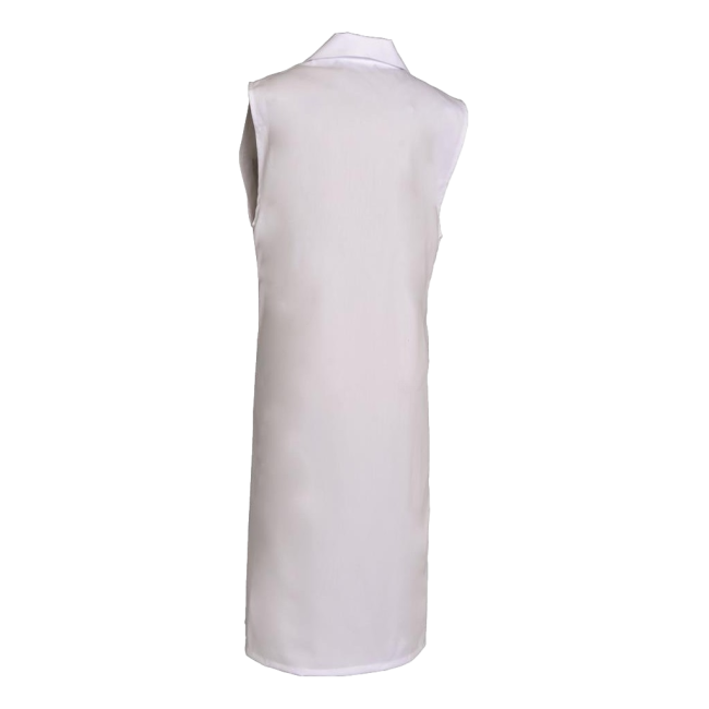 Mouwloze polykatoen blouse Madona Wit - SNV