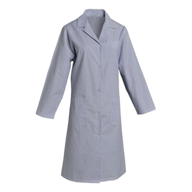Blouse manches longues polycoton Madona Bleu rayé - SNV