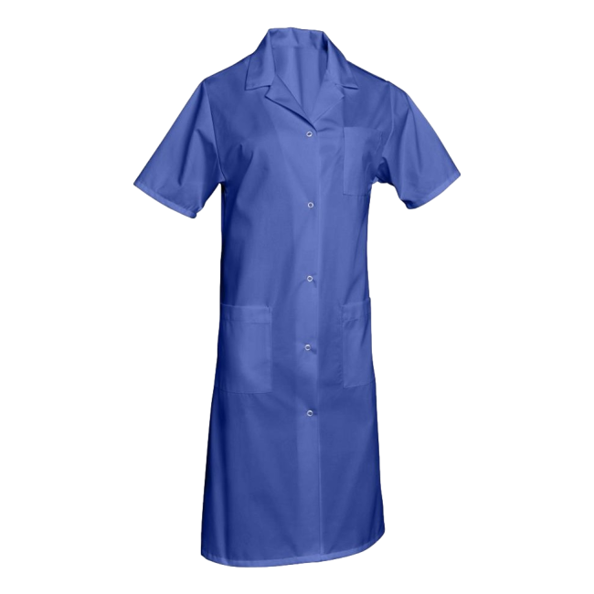 Blouse manches courtes polycoton Madona Bleu roi - SNV