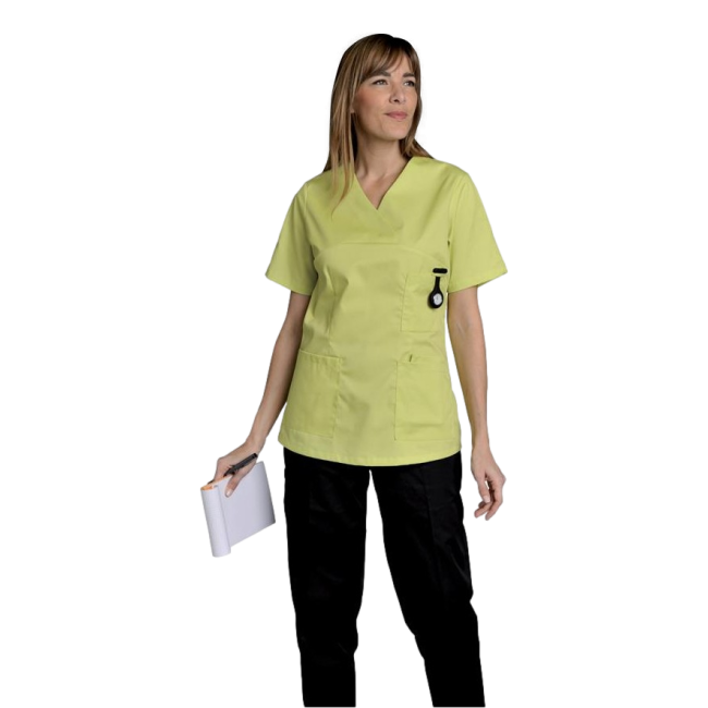 Tunique de travail femme Julia Pistache - SNV