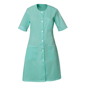 Damesblouse korte mouwen Ariana Nijlgroen en wit - SNV