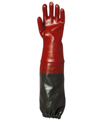 Gants PVC rouge enduit 65 cm Actifresh - COVERGUARD