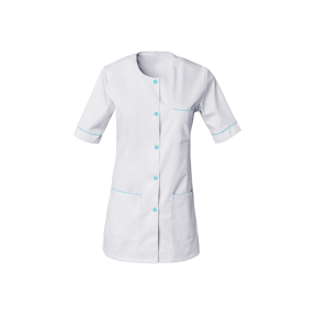 Tunique femme manches courtes Taylor Blanc et bleu pacifique - SNV