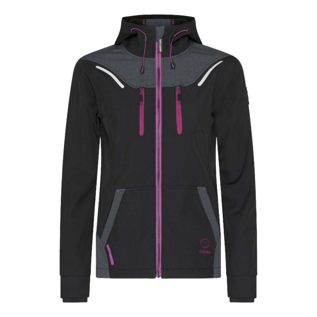 Blouson Florence Zwart en fuchsia - North Ways