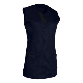 Tunique femme sans manches Lila Bleu shadow et noir - SNV