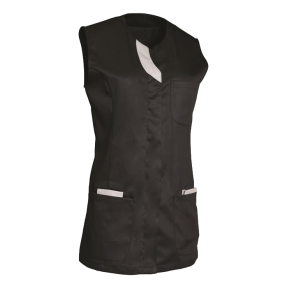 Tunique femme sans manches Lila Noir et gris - SNV
