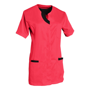 Tunique femme manches courtes Lila rose et noir - SNV
