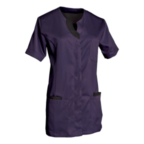 Tunique femme manches courtes Lila bleu shadow et noir - SNV