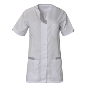 Tunique femme manches courtes Lila Blanc et gris - SNV