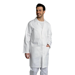 Heren blouse lange mouwen knoppen Antoine Wit - SNV