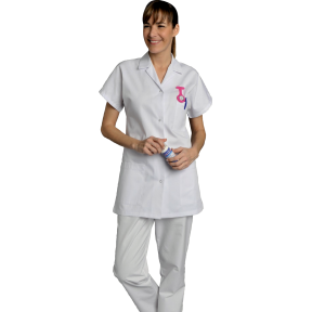 Tunique femme manche courtes coton Manue Blanc - SNV