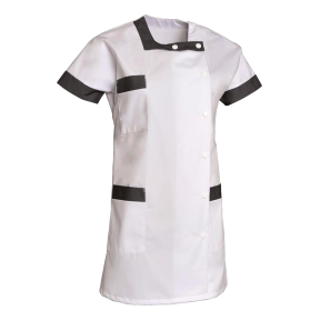 Tunique femme manches courtes Berny Blanc et gris - SNV
