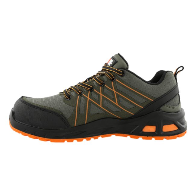 Sicherheitsschuhe niedrig Varro S1P Dunkelkhaki - Herock