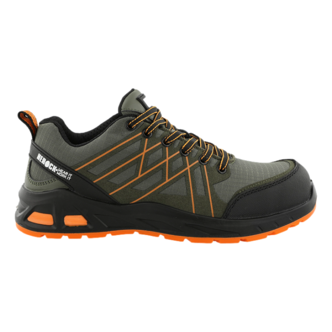 Lage veiligheidssneakers Varro S1P Donkerkaki - Herock