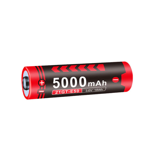 Batterie 21700 5000mAh 21GT E50 pour lampe XT21C, E3 et GL4 - Klarus