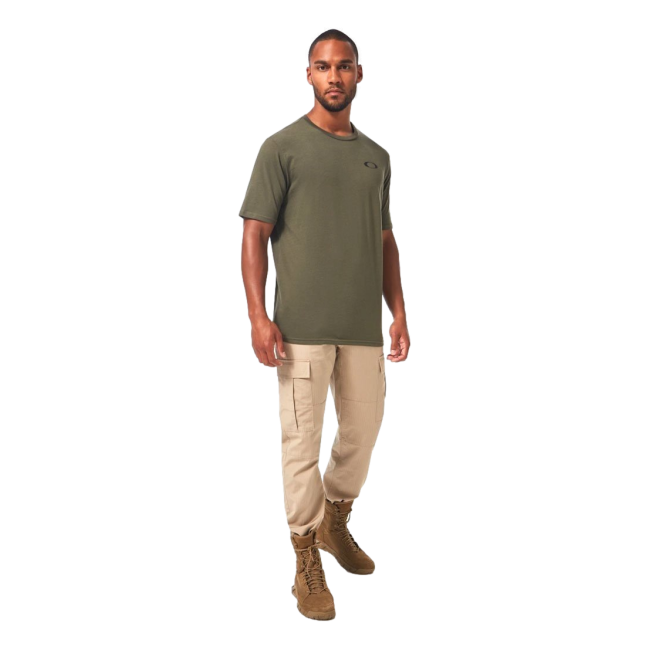 T-shirt z motywem "Brave" Oliwkowy - Oakley