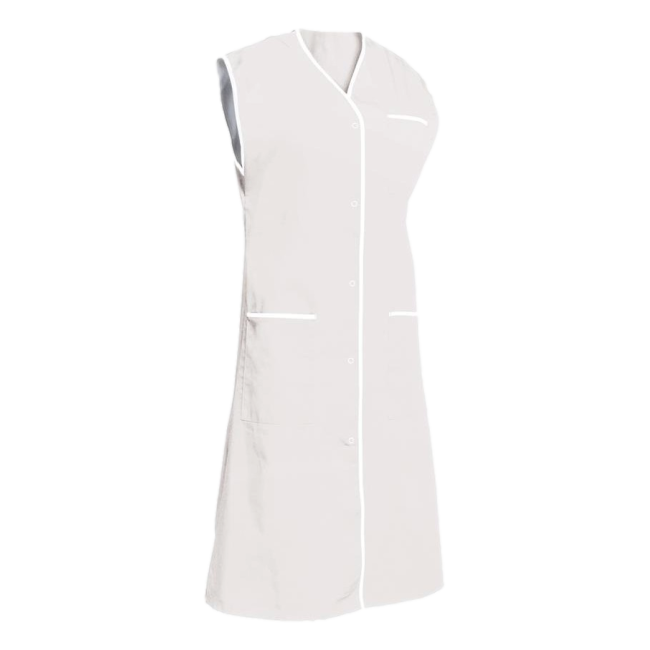 Damesblouse mouwloos Sylviane Wit - SNV