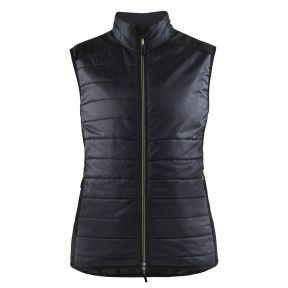 Gilet doublé femme Noir/Jaune fluo - Blaklader