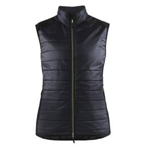 Gilet doublé femme Noir/Jaune fluo - Blaklader