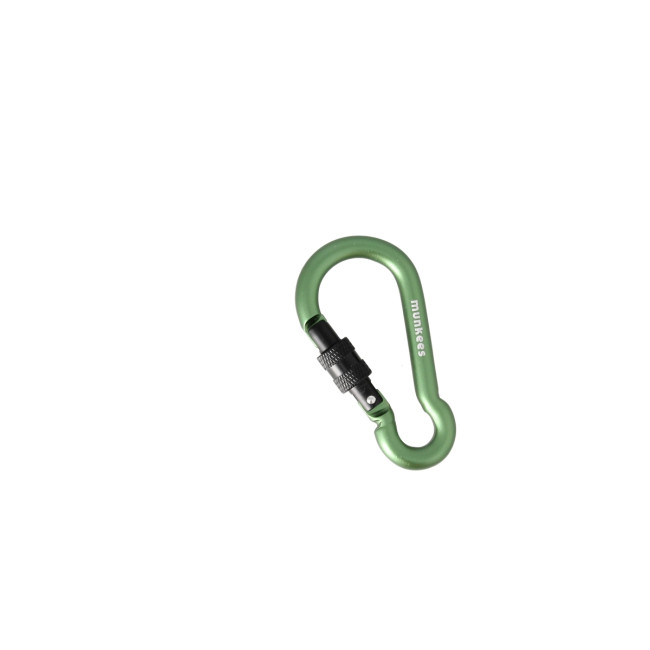Peervormige karabijnhaak met schroefvergrendeling (8 x 80 mm) Groen - Munkees