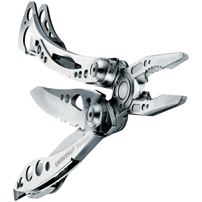 Multifunktionszange Skeletool 7 Werkzeuge stahlgrau - Leatherman