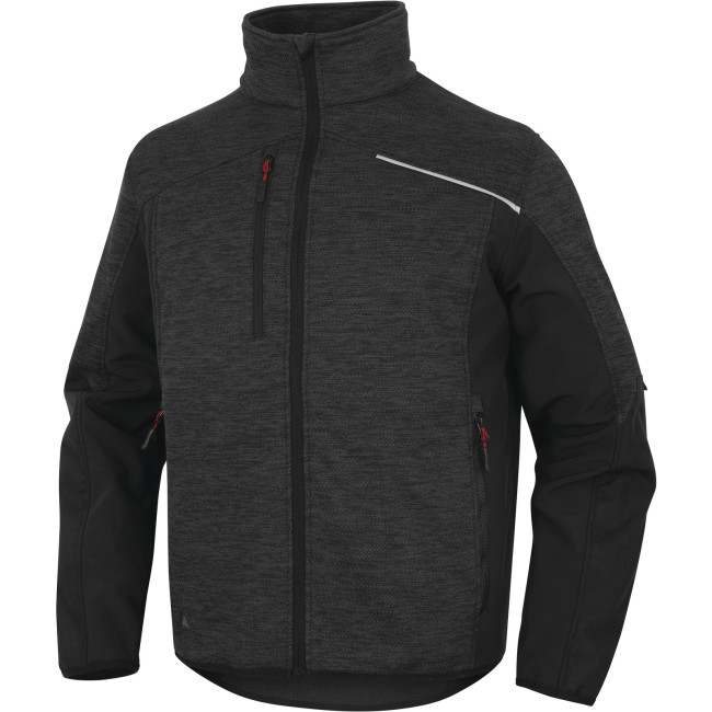 Reißverschluss-Fleecejacke Nagoya 2 Grau/Schwarz - Delta Plus