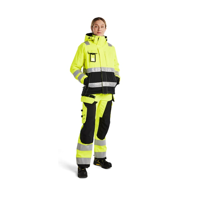 Veste doublée haute visibilité femme jaune/noir - Blaklader