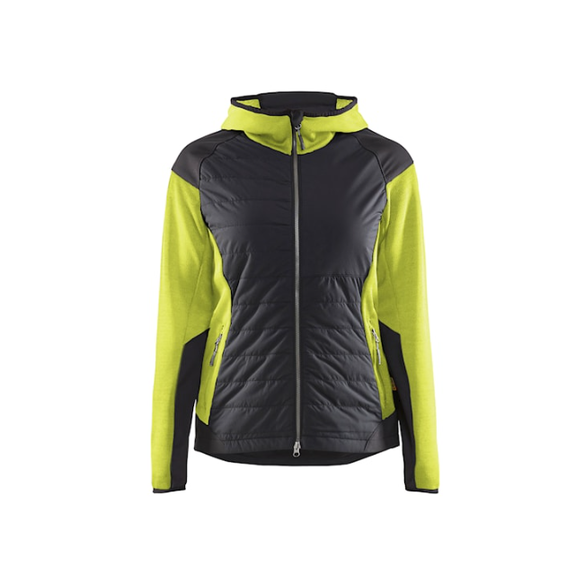 Hybride jas dames Fluorgeel/Zwart - Blaklader