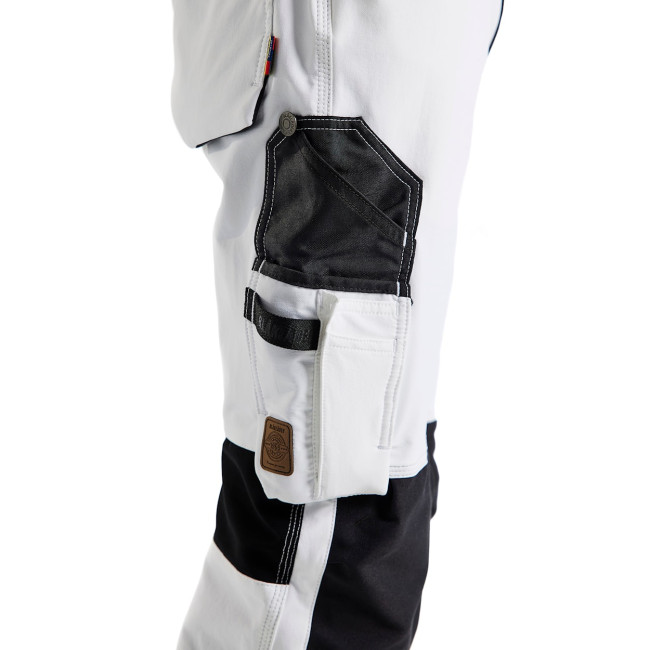 Schilder stretch 4D broek wit/donkergrijs - Blaklader