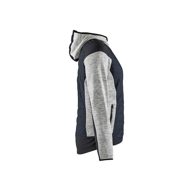 Damen Hybridjacke Grau meliert/Schwarz - Blaklader