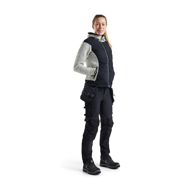 Veste hybride femme Gris Chiné/Noir - Blaklader
