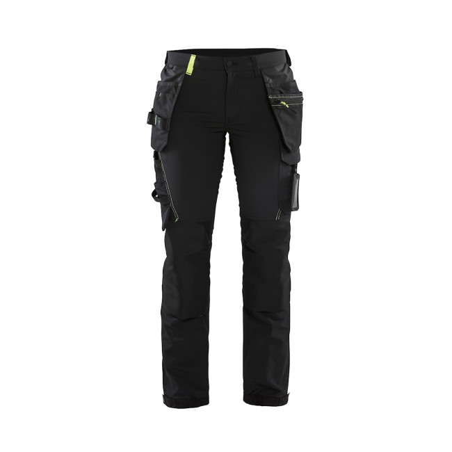 4D Stretch Handwerkerhose für Frauen schwarz/gelb - Blaklader