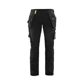 Ambachtsman stretch 4D broek dames zwart/geel - Blaklader