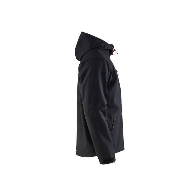 Veste Softshell à capuche Noir/Rouge - Blaklader