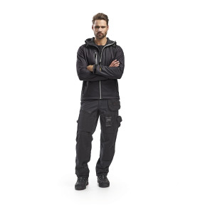 Veste Softshell à capuche Noir/Gris - Blaklader