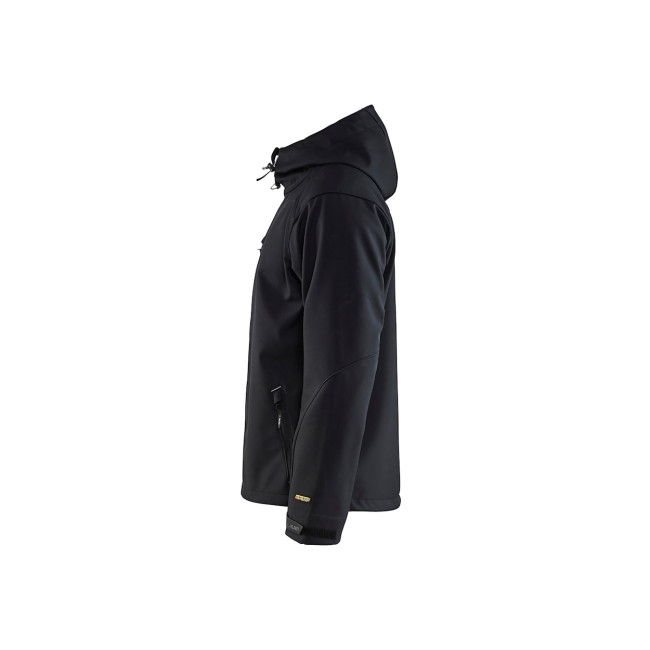 Softshell Jas met Capuchon Zwart/Grijs - Blaklader