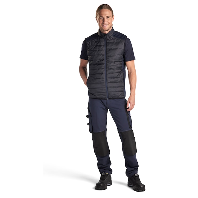 Gefütterte Weste Schwarz/Dunkelblau - Blaklader