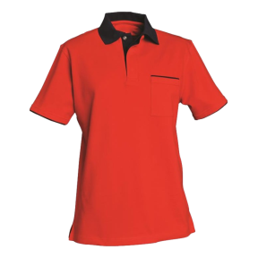 Herren Poloshirt Sasha 100% Baumwolle Rot und Marine - SNV