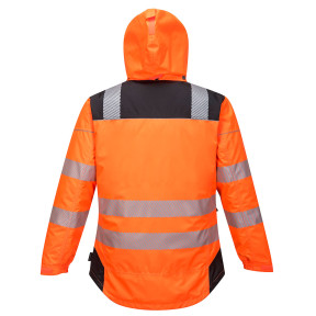 PARKA HV PW3ORANGE NOIR - PORTWEST