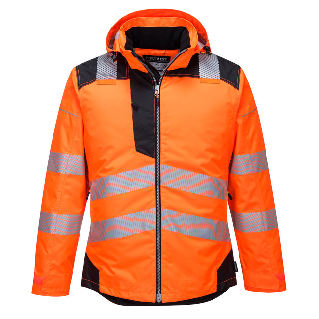 HV PW3 PARKA ORANGE SCHWARZ - PORTWEST