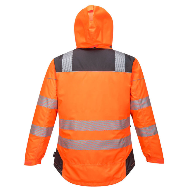 PARKA HV PW3ORANJE GRIJS - PORTWEST