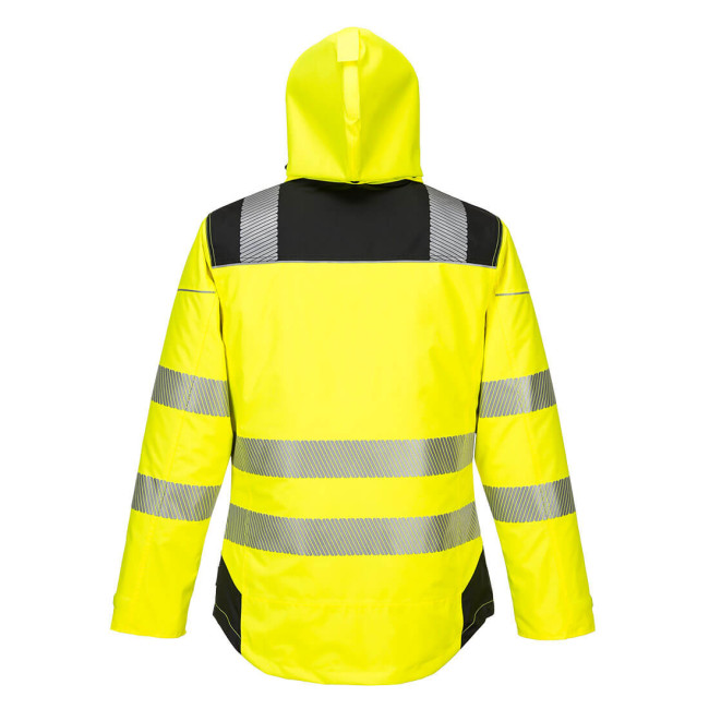 PARKA HV PW3ŻÓŁTA CZARNA - PORTWEST