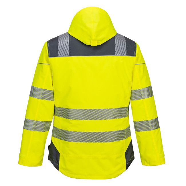 PARKA HV PW3GEEL GRIJS - PORTWEST