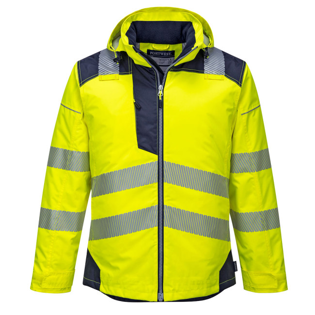 PARKA HV PW3 ŻÓŁTA GRANATOWA - PORTWEST