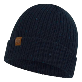KNITTED BONNET KORT NIGHT BLUE - Buff