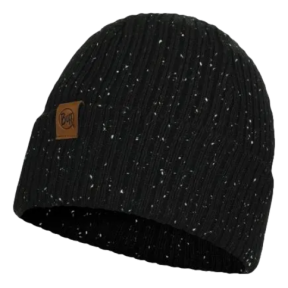 KNITTED BONNET KORT BLACK - Buff