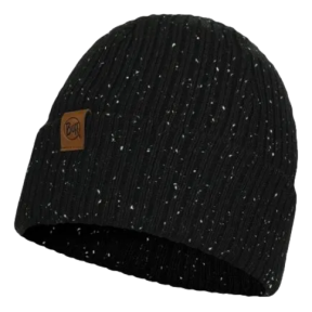 KNITTED BONNET KORT BLACK - Buff