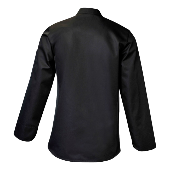 Herren-Kochjacke Langarm Raphi Schwarz und Grau - SNV